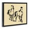 Stupell Industries Horses in Motion Gesture Floating Frame, design by Victoria Barnes